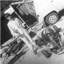 1970 The Gemini 011 go-kart after the 1971 national cadet championship and a first podium for Christian Boudon and his Family Team