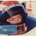 1998 Didier Andre Indy Lights Victory wearing Boudon`s helmet stickers while Boudon was always supportive.