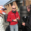 2008 Boudon coaching Philip Major in UK F3 Croft race track session